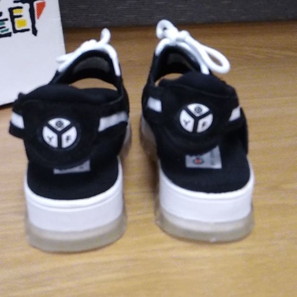 On Your Feet White Peep Toe Tennis Shoe - Picture 4 of 7